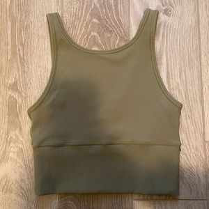 LULULEMON BRONZE GREEN POWER PIVOT TANK